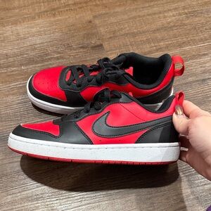 Nike Black and Red Athletic Shoes
